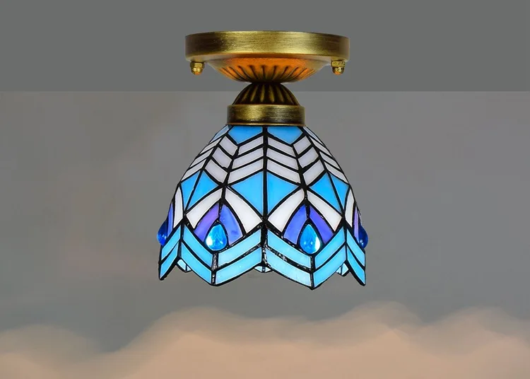Европейский Стиль 6-дюймовый 15 см Тиффани Цветной Стекло коридор балкон