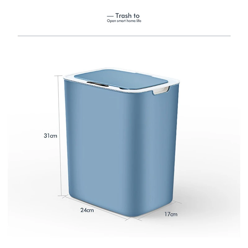 

USB Automatic Sensor Dustbin Smart Sensor Trash Can Induction Waste Bin Eco-Friendly Dustbin Household Trash Bin