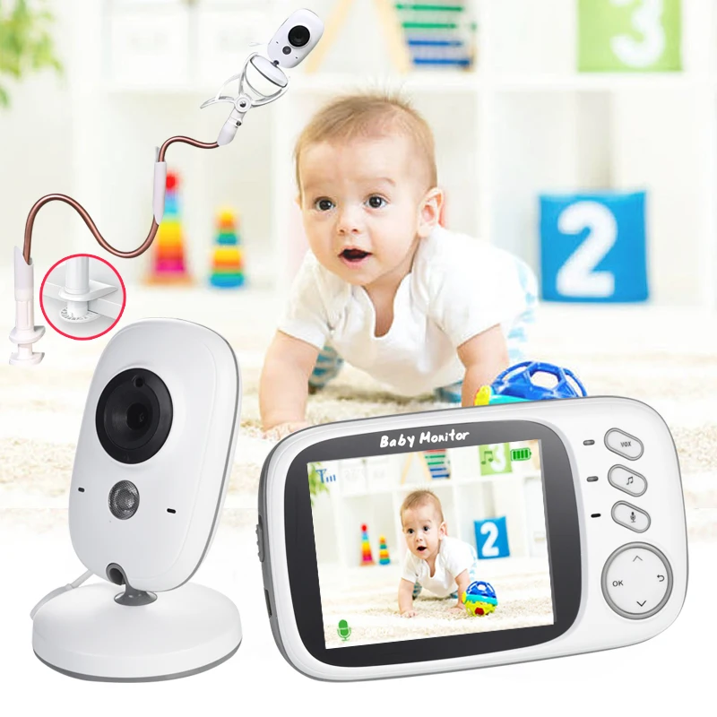 Быстрая доставка Беспроводной Видеоняни и радионяни 3 2 дюймов ЖК дисплей ИК