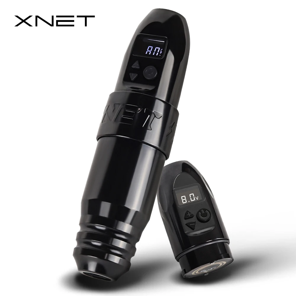 XNET Scepter Professional Wireless Tattoo Machine Rotary Battery Pen Coreless Motor Digital LCD Display Permanent MakeUp Tattoo