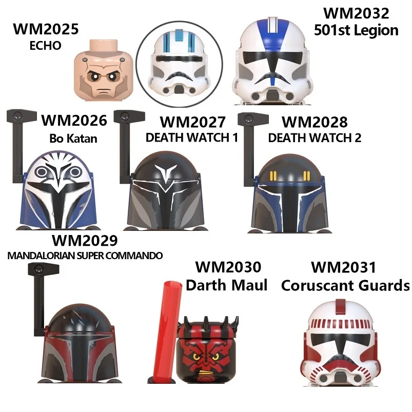 Мини Экшн фигурка мандалориан супер Коммандо эхо Бо Katan Kryze Death Watch 1 2 Штурмовик