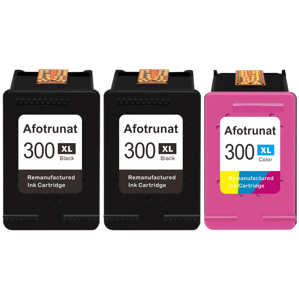 Картриджи для принтера Afotrunat 300XL совместимые с HP Deskjet F4580 D1660 D2560 D2660 D5560 F4280 Photosmart C4680