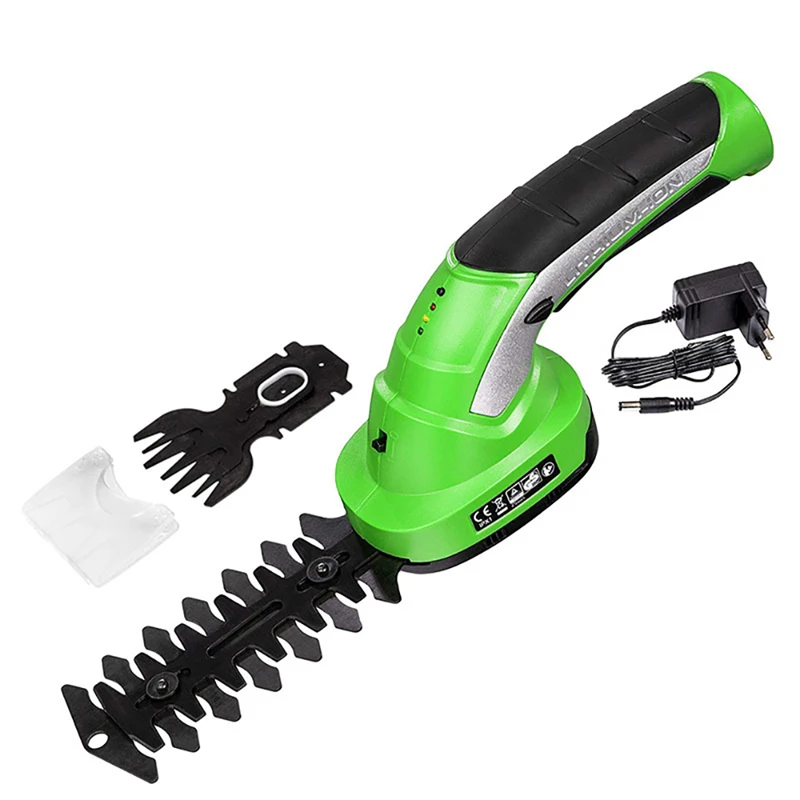 2 In 1 Handheld Plant Flower Gardening Electric Trimmer Rechargeable Pruning Tool Grass Hedge Fence Mower Scissors Garden Tools