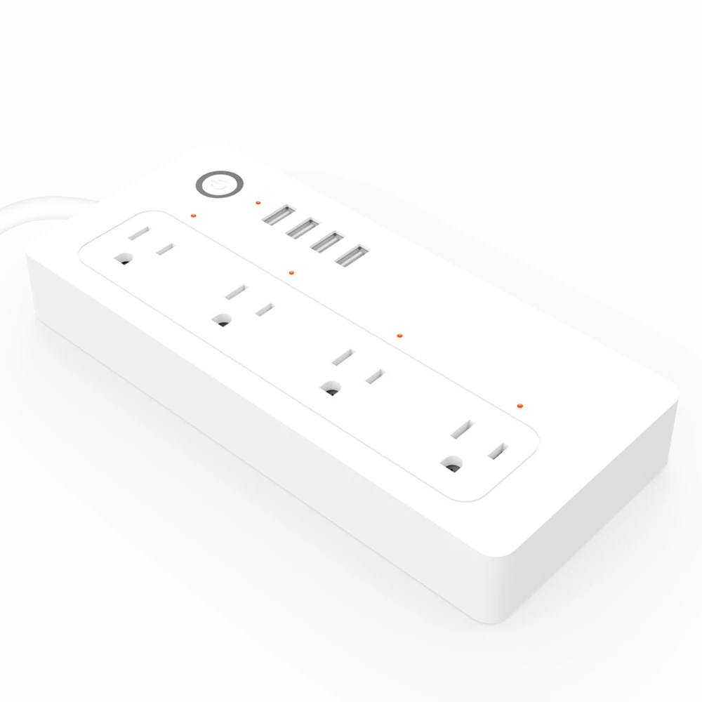 4 USB порт розетка Голосовое управление умный Wifi силовая полоса Защита от перенапряжения несколько розеток дистанционного управления умная вилка Wi-Fi