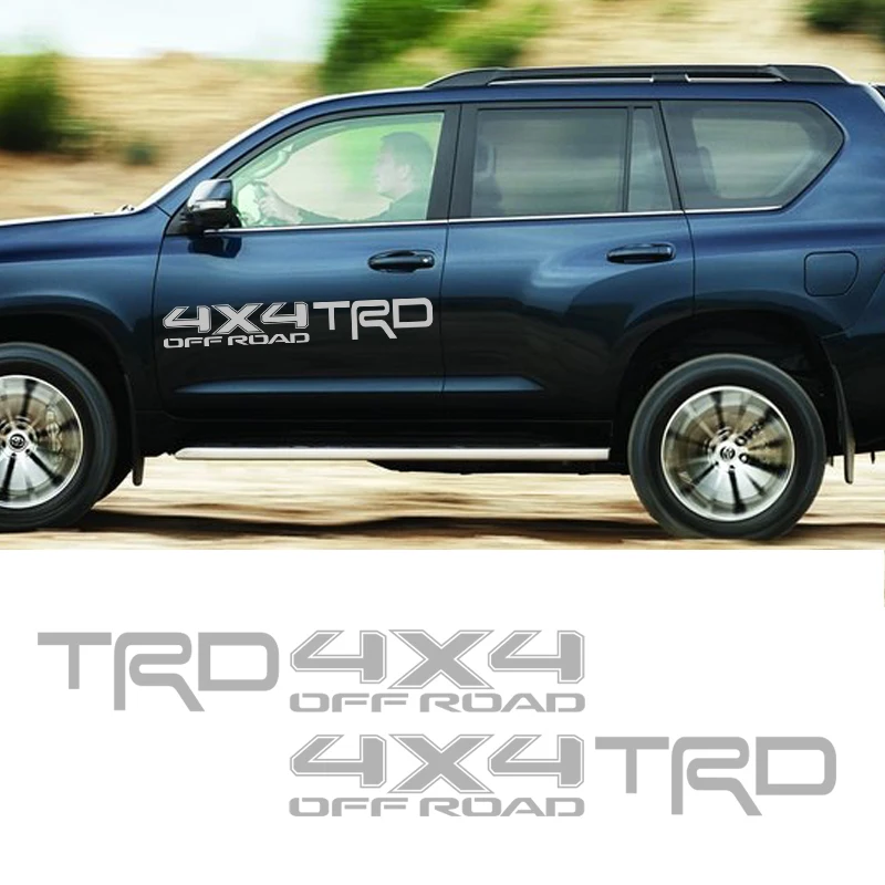 1 пара стайлинга автомобилей внедорожных ТРД 4X4 двери автомобиля Стикеры