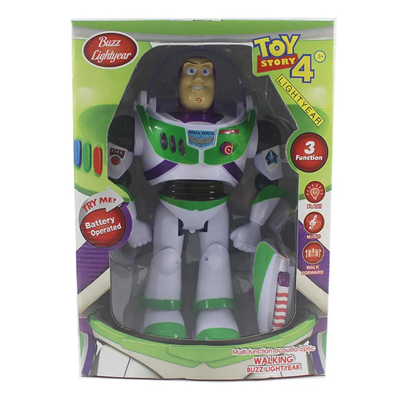 toy story 4 buzz lightyear disney anime figures lights voices movable set with wings toys for children birthday gift 2b03 free global shipping