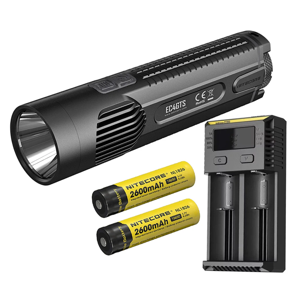 EC4GTS NL1826 I2 NITECORE EC4GTS тактический фонарь комплект Cree XHP35 HD max 1800 люмен прожектор луч бросок 396 м Открытый Ручной фонарь - Испускаемый цвет: EC4GTS NL1826 I2