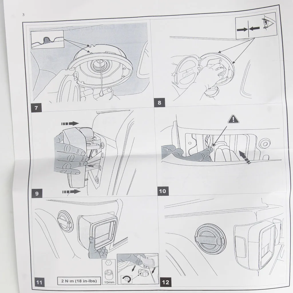 Крышка для газовых крышек Неблокирующая топливного бака 08 Jeep Wrangler JL ABS +