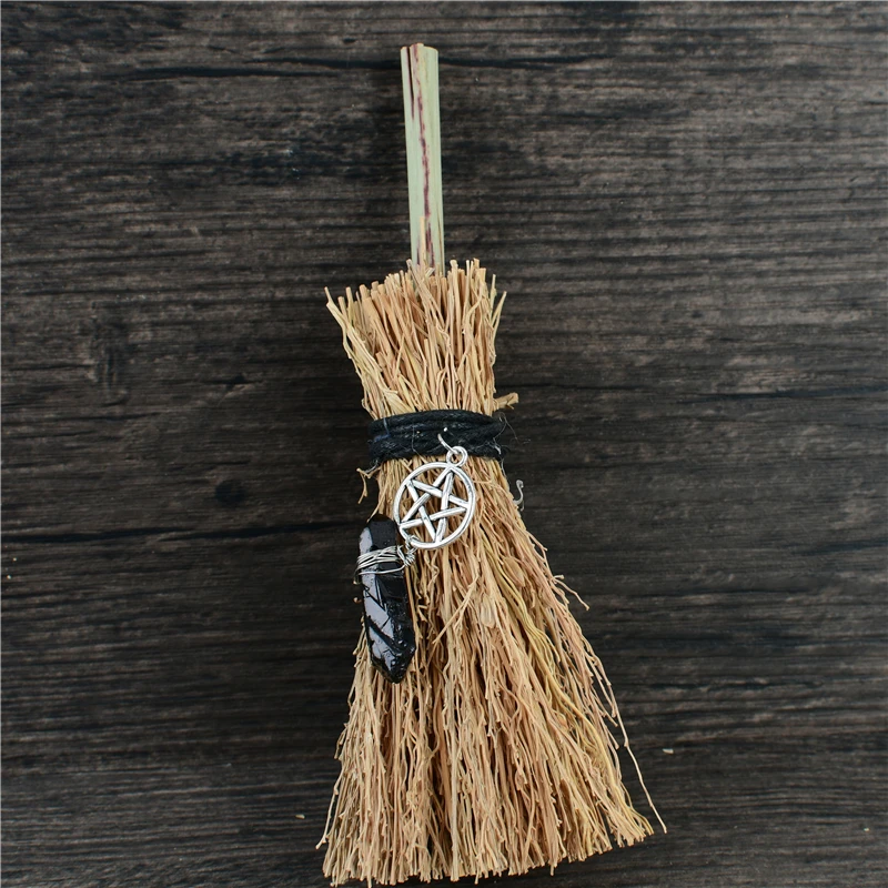 Веник для удаления пыли Викка кельтская пентаграмма мини-ведьминский веник