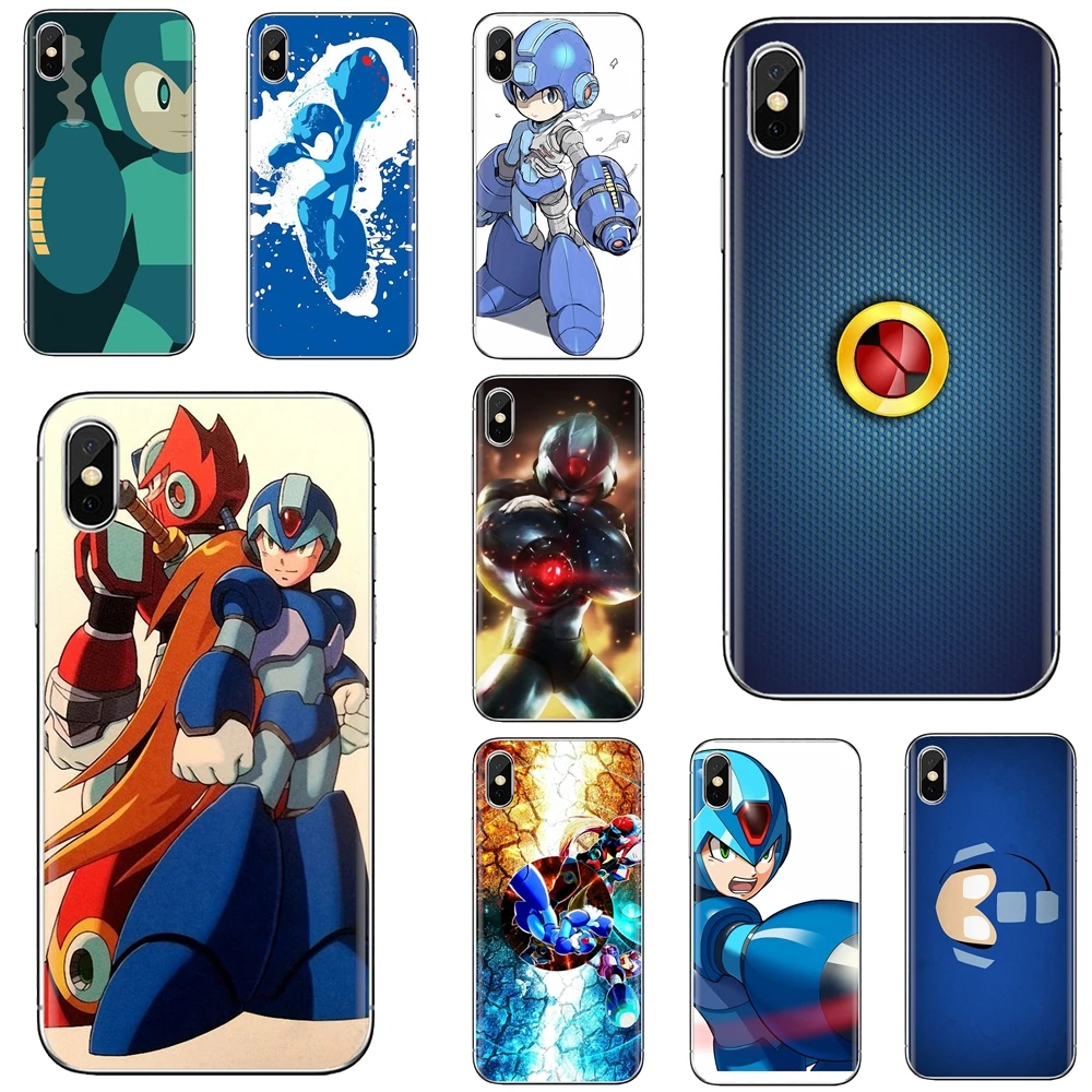 Megaman Mega Man X символ плаката силиконовая сумка чехол для Samsung Galaxy A10 A30 A40 A50 A60 A70 S6 Active