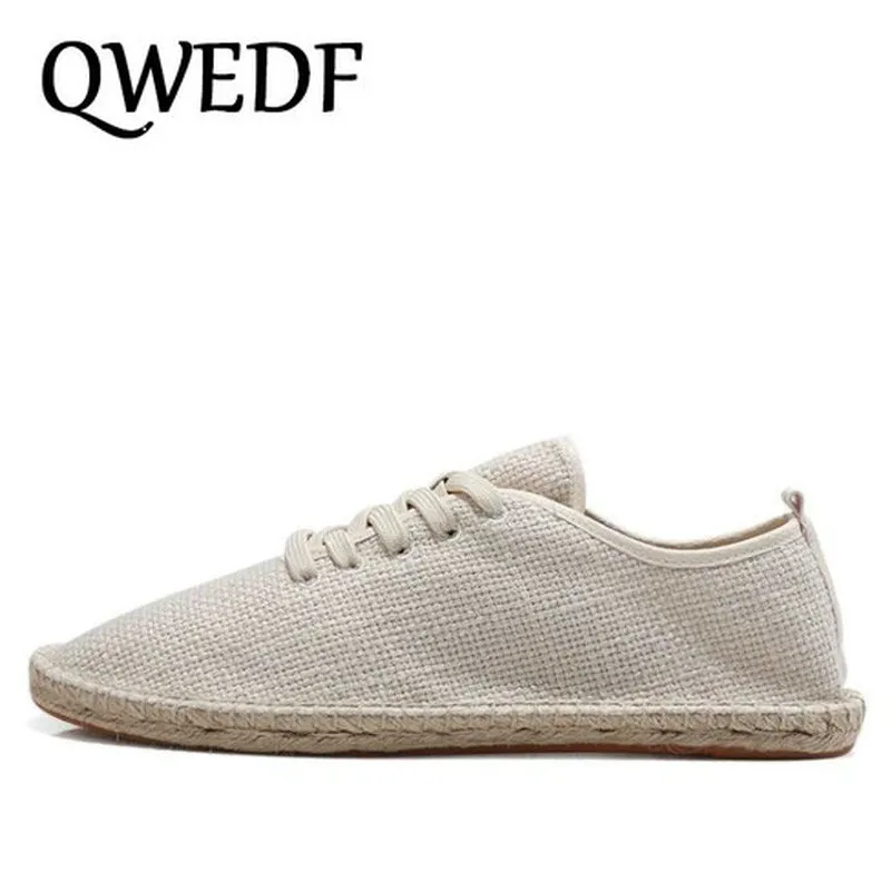 2019 New men canvas casual shoes breathable loafers black white fashion high quality Espadrilles fisherman U4-43 | Обувь