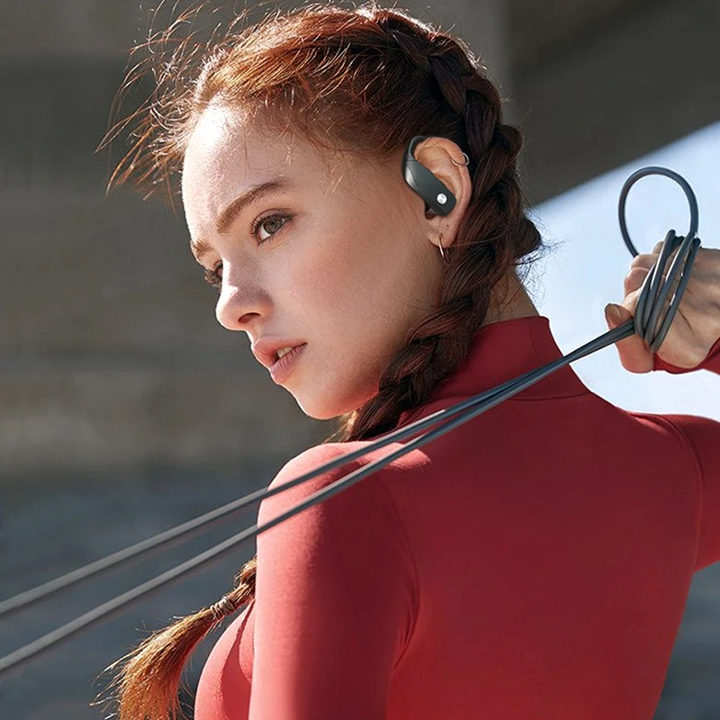 

Microphone Bass Noise reduction Mic IPX7 Wireless Display TWS Sport LED Waterproof Earphones Ear Hook Stereo HD Bluetooth 5.1