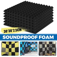 61218pc soundproof foam panels sound absorption pyramid studio sound treatment 30x30x2 5cm acoustic foam wall tiles