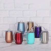 10oz baby cups 304 stainless steel baby water bottles egg tumbler glass cups bpa free safe insulated milk sippy cup new