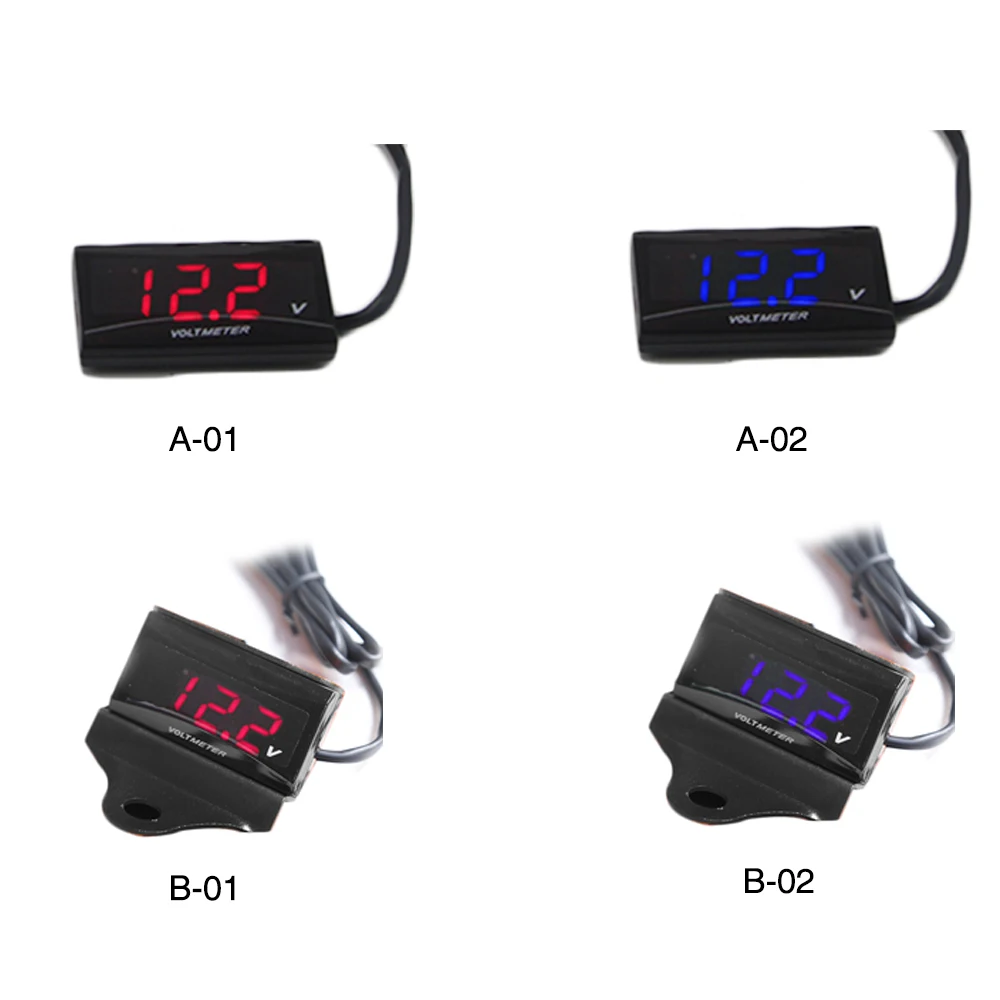 Вольтметр для мотоцикла Alconstar KOSO светодиодный цифровой дисплей мини измеритель