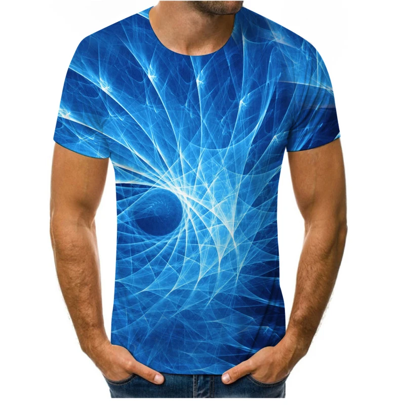 

Summer new high-quality time and space graphic T-shirt 3D printing oversized T-shirt men's T-shirt streetwear full size 100-6XL