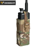 idogear tactical radio pouch for rrv vest walkie talkie molle mbitr tri prc 148 152 airsoft tactical tool pouch hunting bags