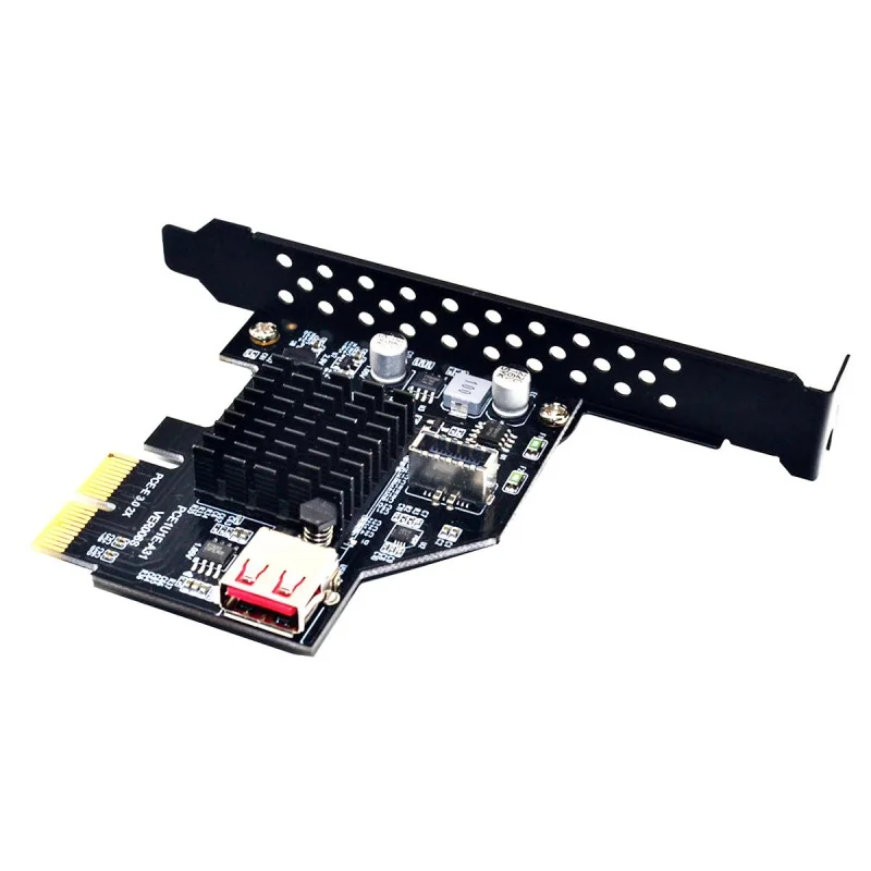 

PCI-E 2X to USB3.1 GEN2 TYPE-E 20pin expansion card 10GBPS