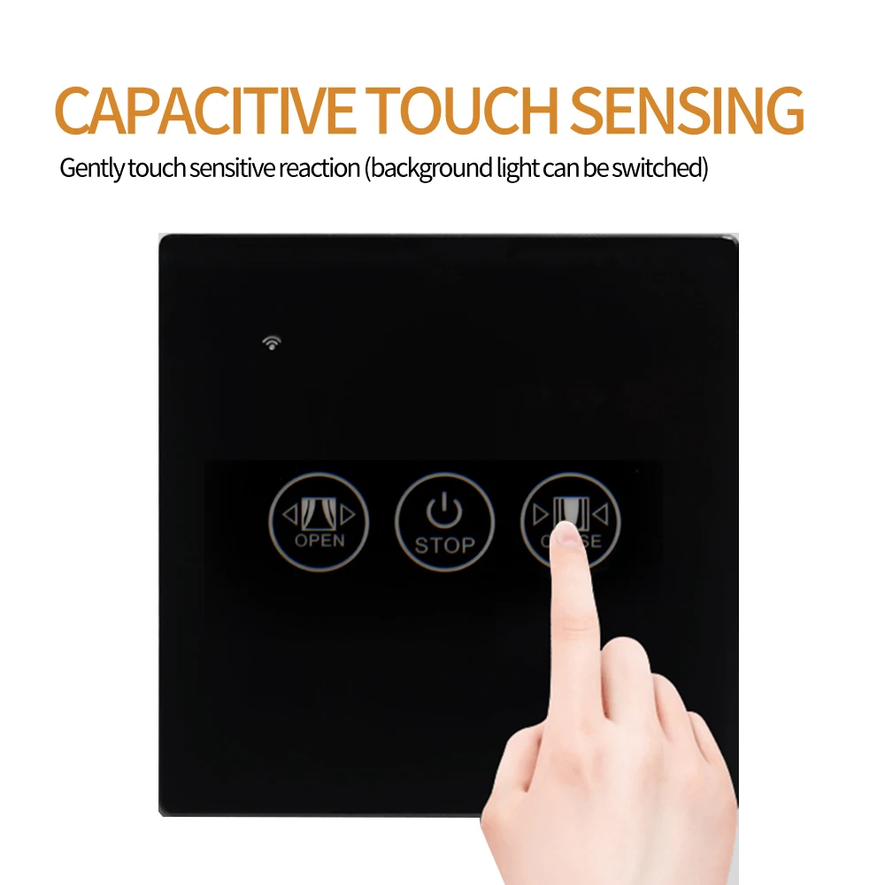 Умный сенсорный переключатель Wi-Fi Tuya Zero/Single Fire Line стеклянная панель европейского