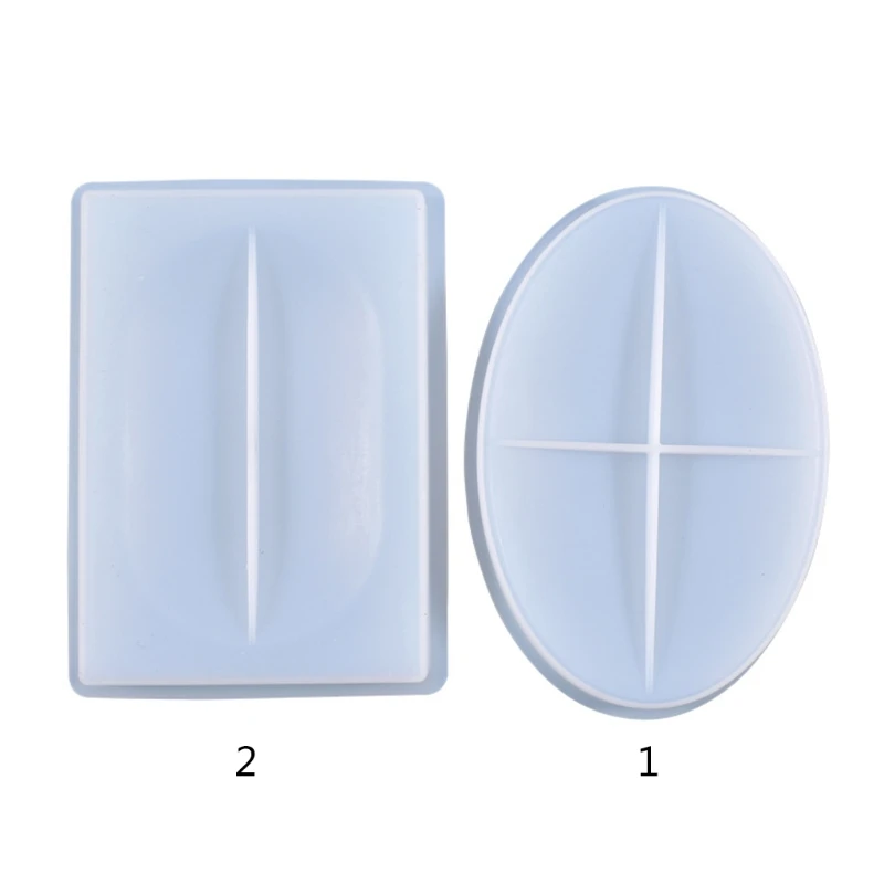 1/2 шт. Хрустальный эпоксидная смола форма мыльница лоток литье силиконовая