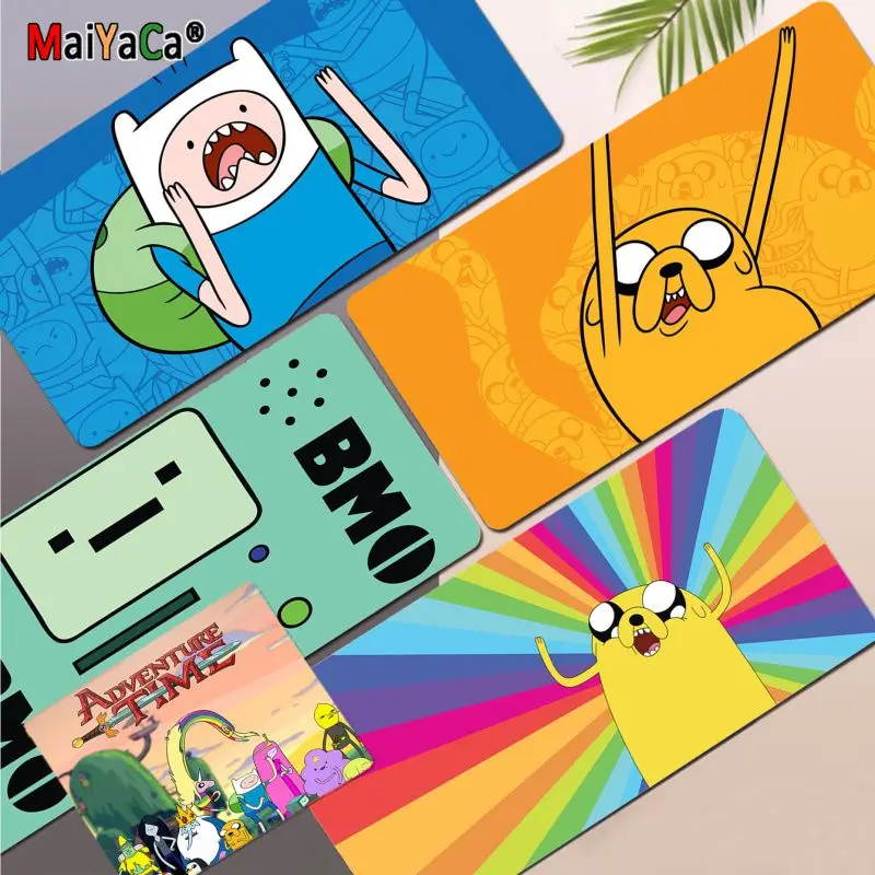 

MaiYaCa Adventure time New Unique Desktop Pad Game Mousepad Size for Keyboards Mat Mousepad for boyfriend Gift