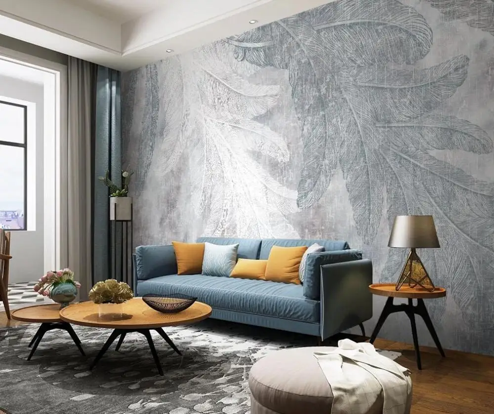 Пользовательские 3D фото обои росписи Скандинавский современный минималистичный