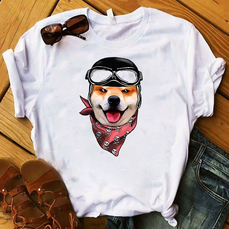 

Women Lady T Shirt Choose Dog Printed Tshirt Ladies Short Sleeve Loose Tee Shirt Women Female Tops Clothes Graphic T-shirt