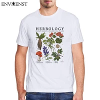 100 cotton herbology t shirt plants men clothes summer 2021 garden mens harajuku shirt black oversize street wear mens tops 5xl