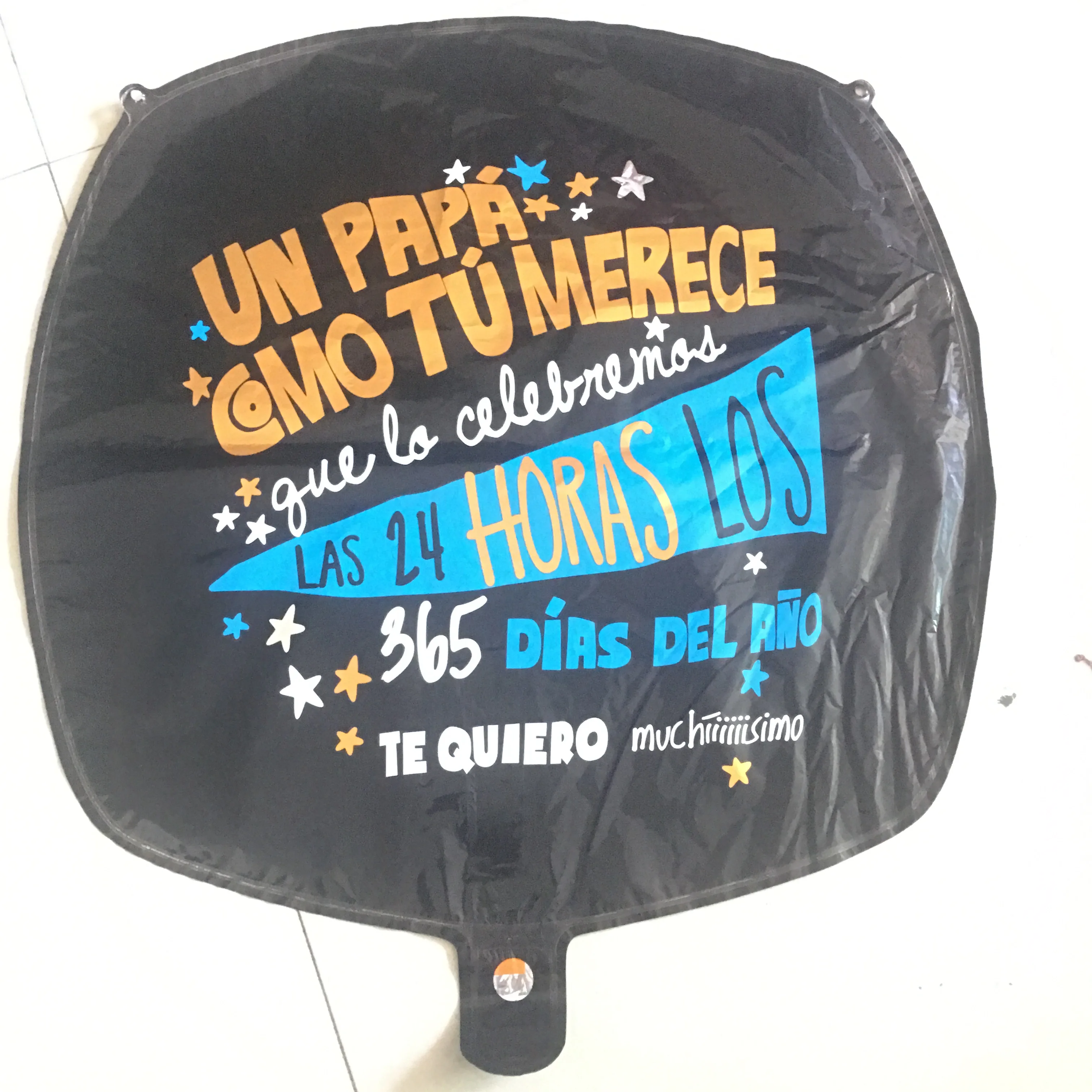 50 шт. воздушные шары Feliz Dia Super Papa испанские гелиевые на День отца покрытые фольгой