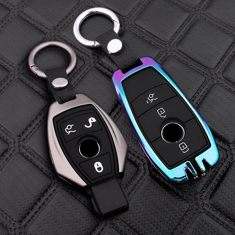 

Zinc alloy key case for car for Mercedes-Benz W204 GLC 260 C200 CIA GLA CClass W205 W177 W213 W222 A205 A217 A238 car Accessorie
