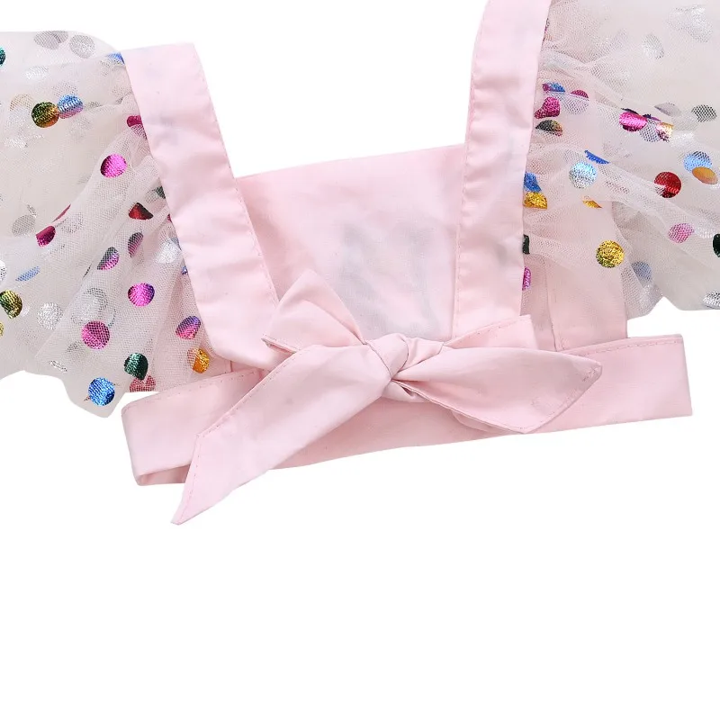 

Girls Clothing Sets Summer Girls Clothes Sleeveless Lace Necklace Tops + Shorts Suits Kids Clothes 2018 New Baby Girl Clothes