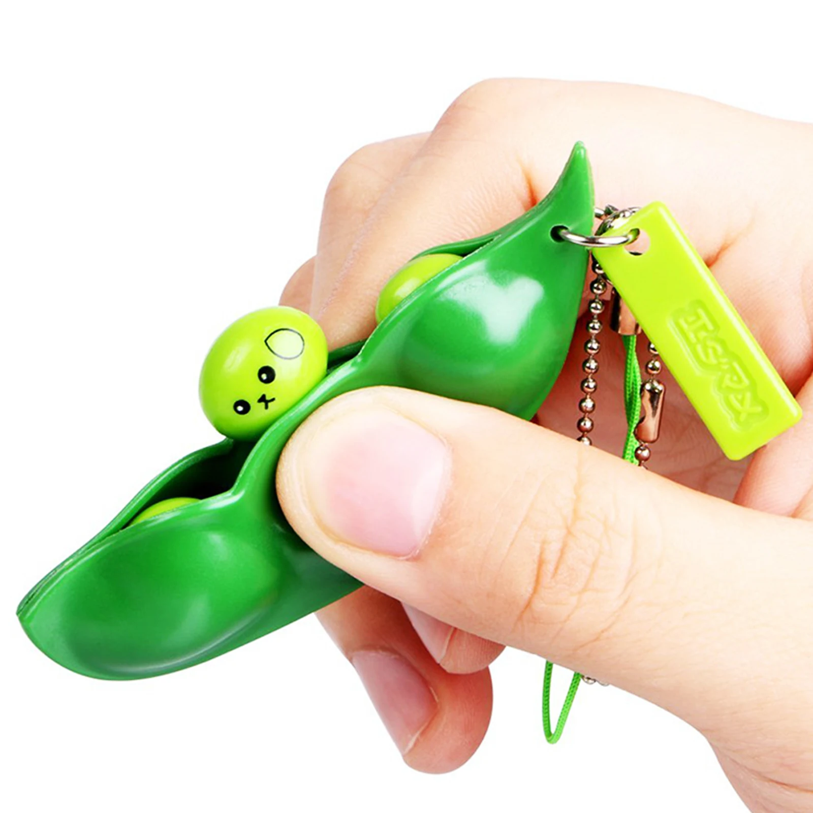 Bean Toy-juguetes de guisantes para apretar, llavero para aliviar el estr&eacute;s, juguetes para ni&ntilde;os y adultos-3