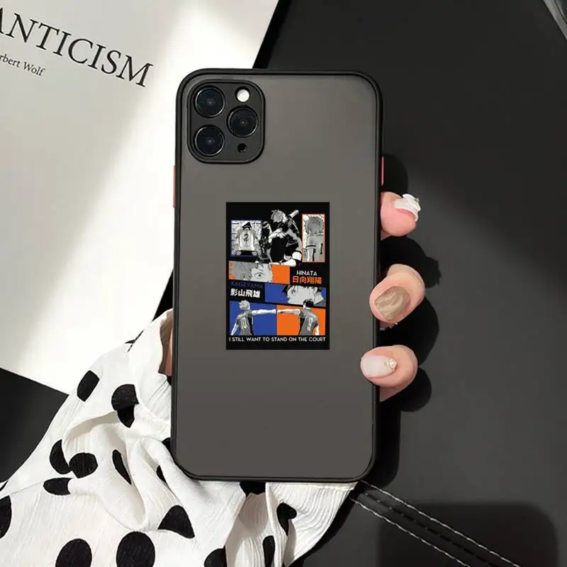 

Haikyuu Love Volleyball anime Phone Case matte transparent For iphone 7 8 11 12 plus mini x xs xr pro max cover