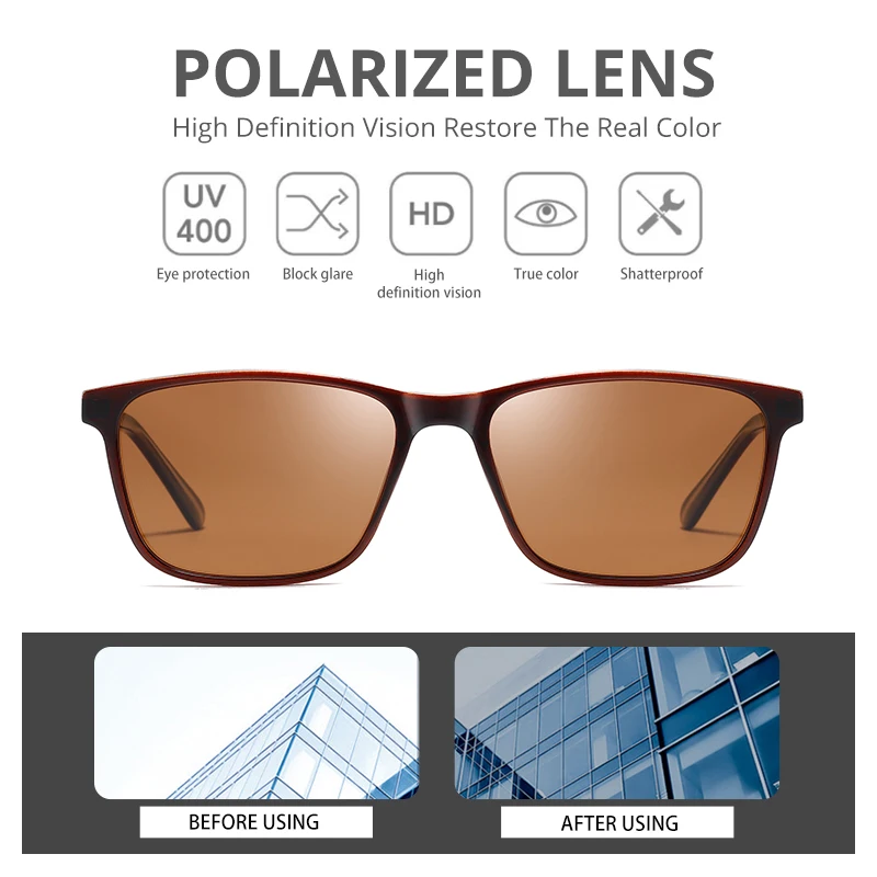 COASION брендовые Дизайнерские мужские солнцезащитные очки поляризационные