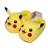 20cm pokemon pikachu gengar vaporeon kids plush indoor slippers children home autumn winter slippers tfa3261