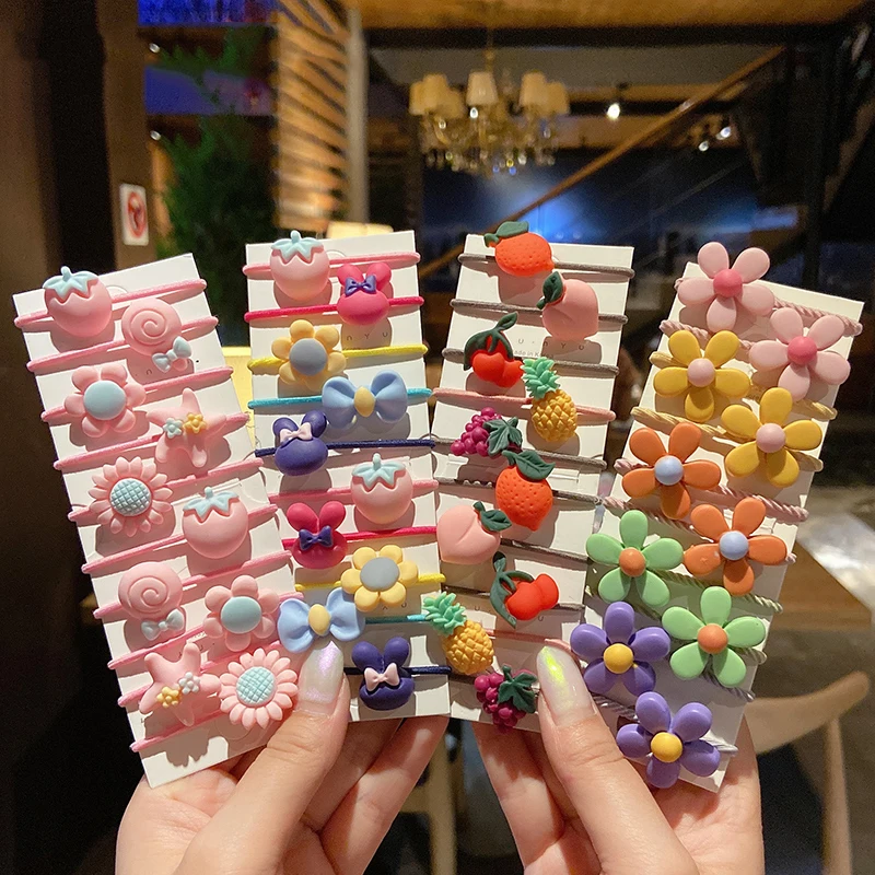 

[Xwen] Girls Kids Cute Head Rope High Elastic Rubber Bands Headwear Simple Temperament Hair Rope Fashion Hair Accessories TZ96