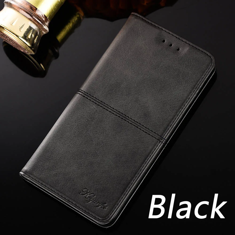 Ulefone power 3 3S Чехол Ulefone S10 S7 S8 Pro Чехол Флип-подставка кожаный чехол для Ulefone NOTE 7 Mix S 2 металлический чехол для телефона - Цвет: Черный