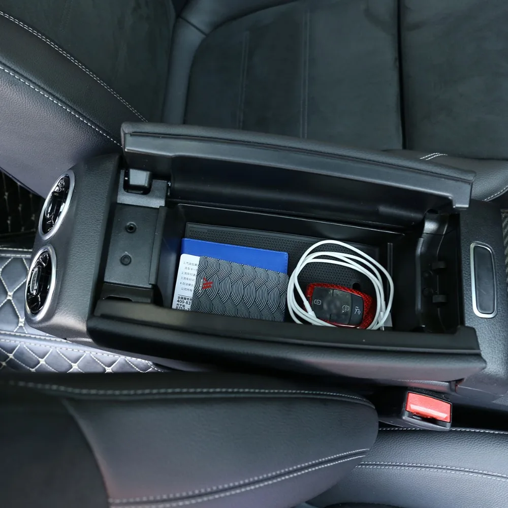 Для Mercedes benz A Class W177 A180 A200 B класс W247 интерьер автомобиля Центральная консоль подлокотник коробка для хранения аксессуары