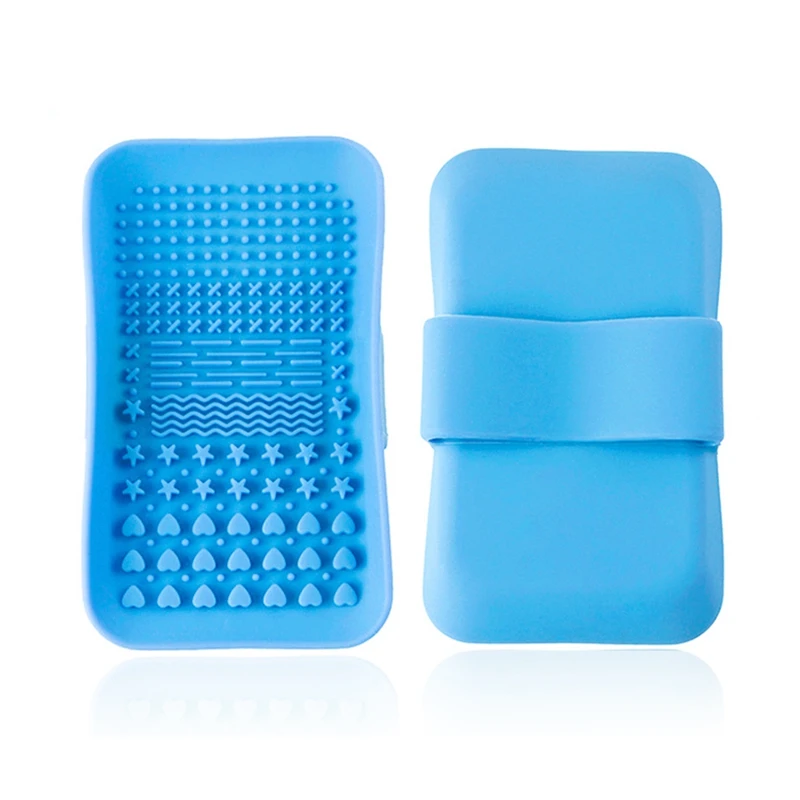 Коврик для чистки кистей макияжа силиконовая Косметическая щетка бровей мочалка