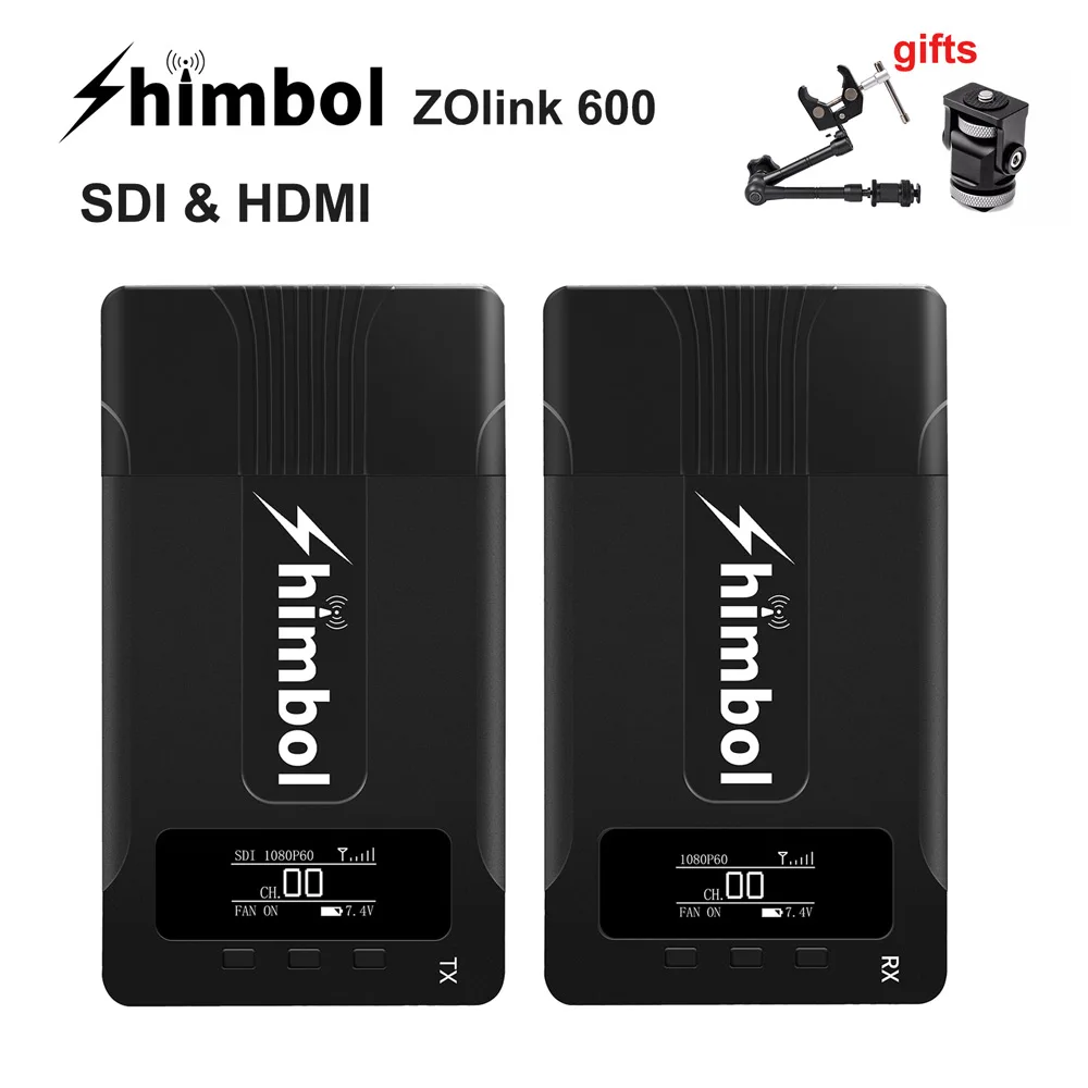 Беспроводная система передачи видео Shimbol ZOlink 600 600ft SDI HDMI совместимый передатчик