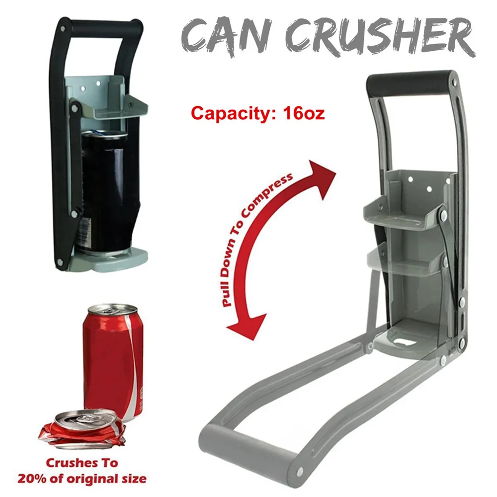 

16 Ounces Heavy Duty Can Crusher Smasher Soda Beer Cola Budweiser Recycling Tool Home Dispensing Can Crusher Bottle Opener