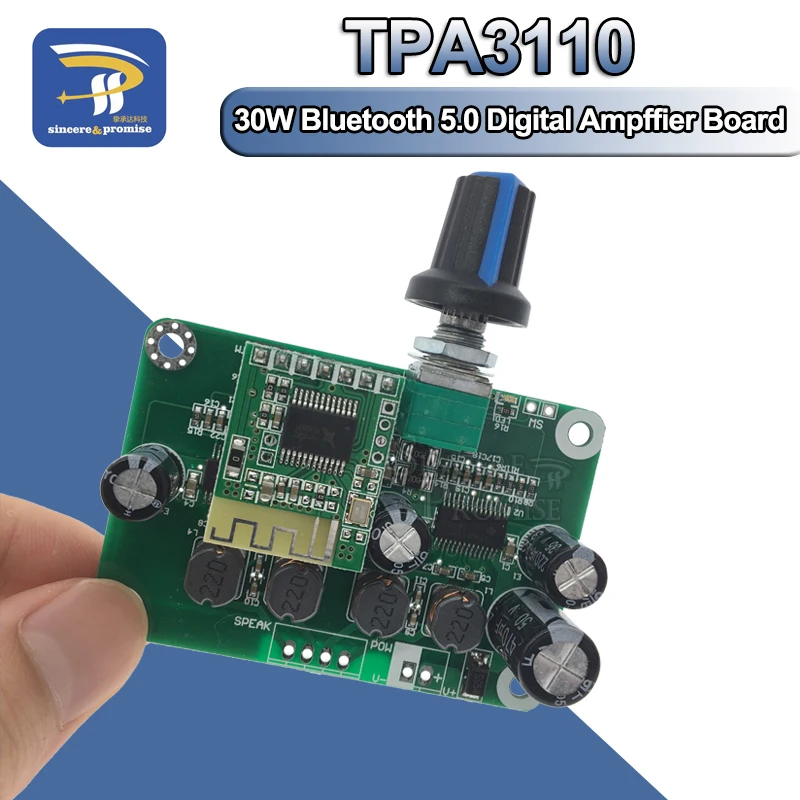 Bluetooth 5 0 4 2 TPA3110 30 Вт + PBTL цифровой стерео аудио усилитель мощности плата модуля 12 в