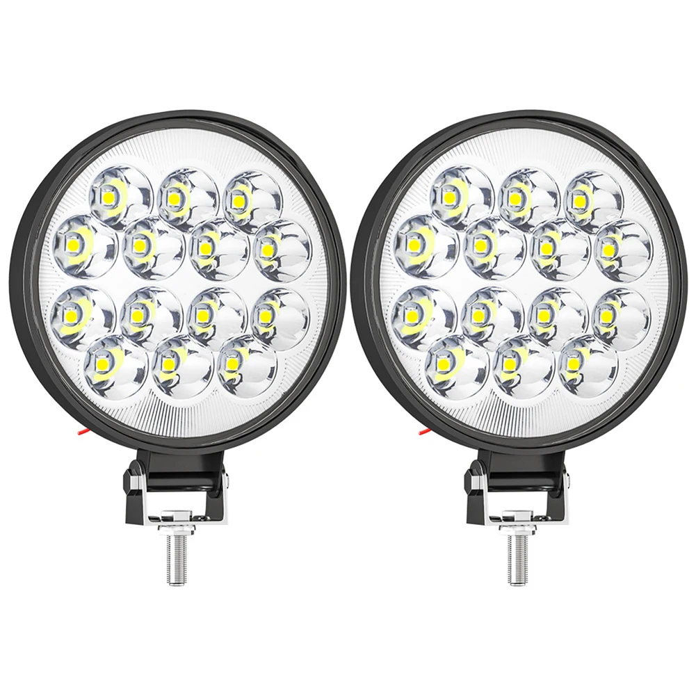 

42W LED Work Light Round LED Light Super Bright Daylight White Light for Car Motorcycle Truck Car 1200LM 16LED Car accessories