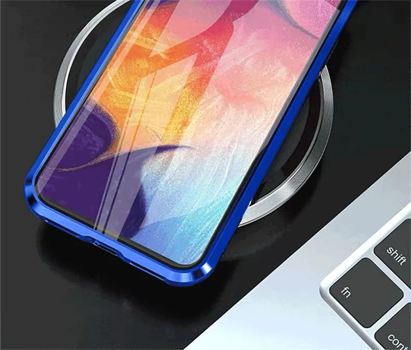 Поглощение электромагнитных волн металлические чехолы для samsung Galaxy A10 A20 A30 A40 A50 A60 A70 A80 A90 чехол двухсторонняя, для стекла 360 противоударный