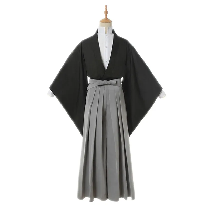 Костюм для косплея тасукаса юги костюм хакамы штаны самурая комплект кимоно