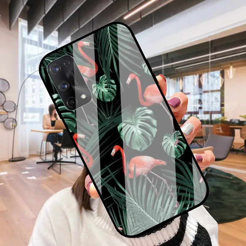 Винтажная стеклянная оболочка RUICHI в виде фламинго для Oppo R9 11 17 PRO F5 7 9 A5 37 57 59 83 |