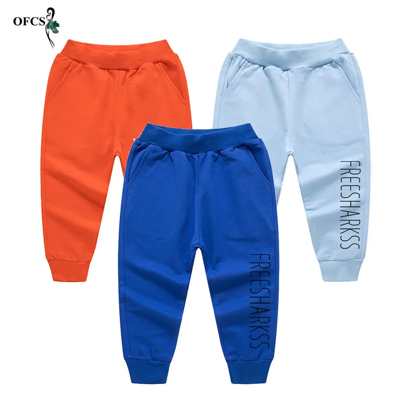 

Best Children Outdoor Sport Pants Boys Girls Cotton Elastic Waist Trousers Warm Mid Waist Soft Unisex Pants Jogging Kids Clothes