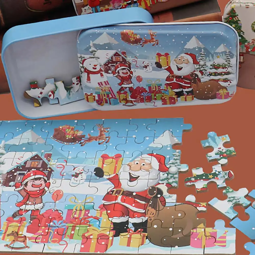 

Hot Selling Children'S Christmas Puzzle Toys Children'S Wooden Puzzle Educational Toys Baby Puzzle Toy Christmas Gifts For Kids