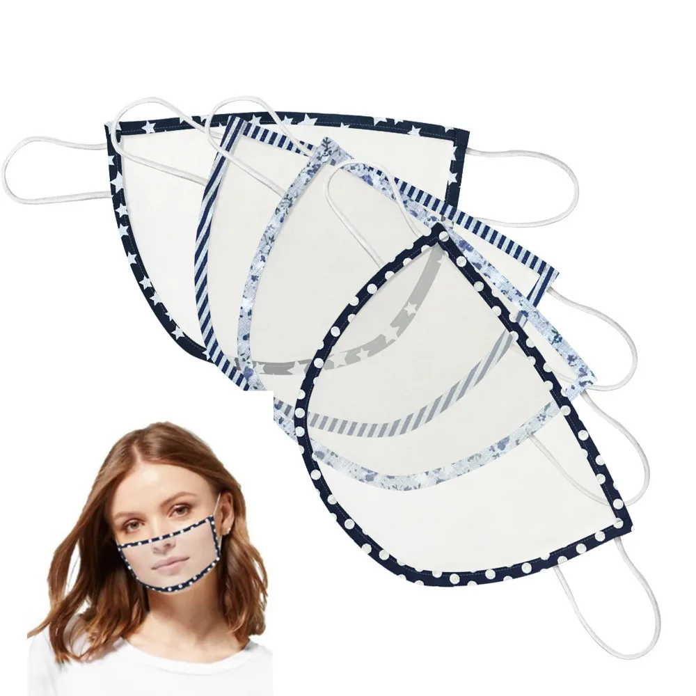 

Clear Face Mouth Mask Adult Dustproof Windproof Masks Transparent Catering Kitchen Restaurant Chef Mask