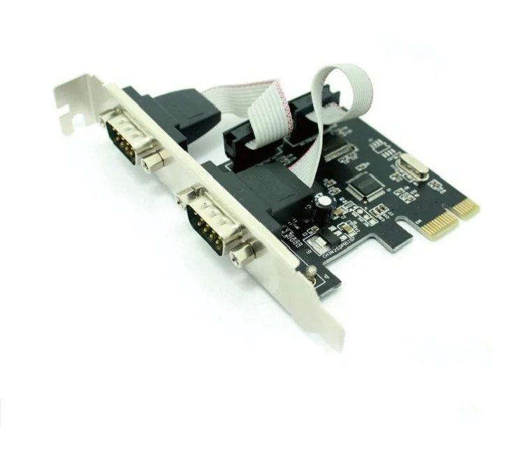 5 шт./лот PCI Express 1X в промышленный DB9 COM RS232 конвертер контроллер для адаптера